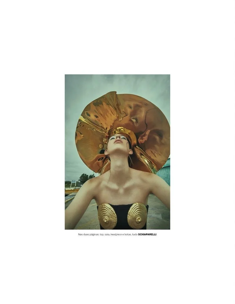 Kerrigan Clark Poses in a Fishy Eco Story for Vogue Portugal